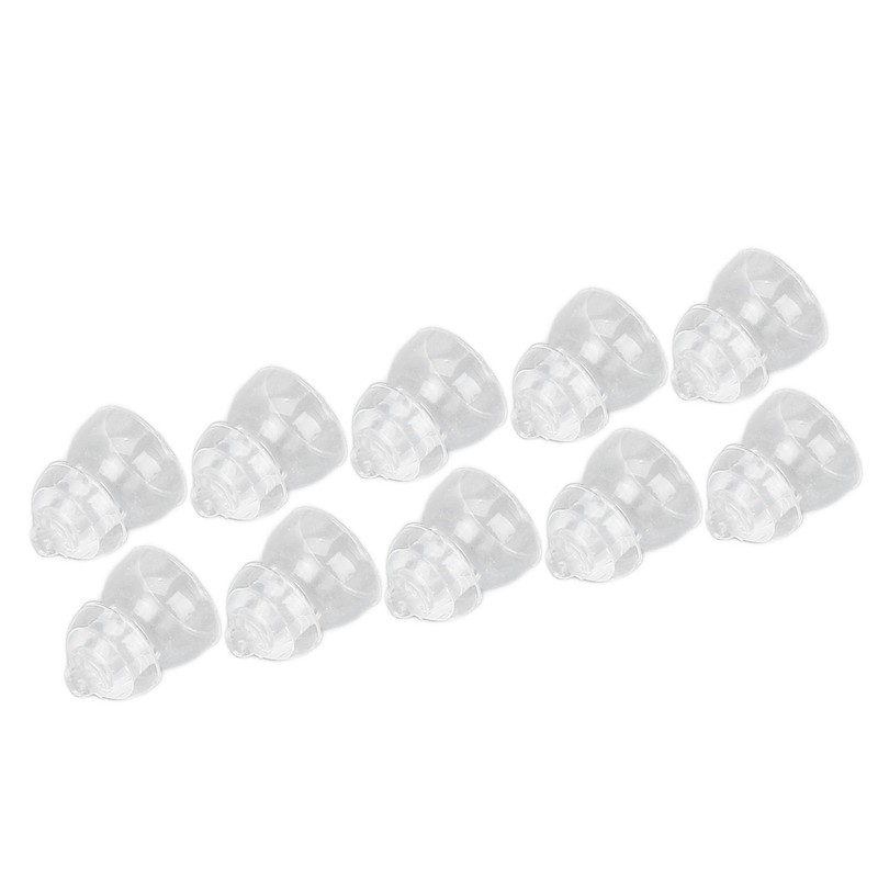 10 Pcs Sound Amplifier Dome Soft Silicone Anti Static Dual