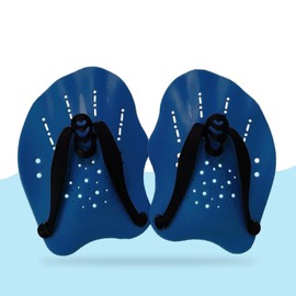 kina - Professional Swimming Hand Fins | Superior Comfort, Speed and Performance | Adjustable and Comfortable | For Beginners and Experts (Blue)