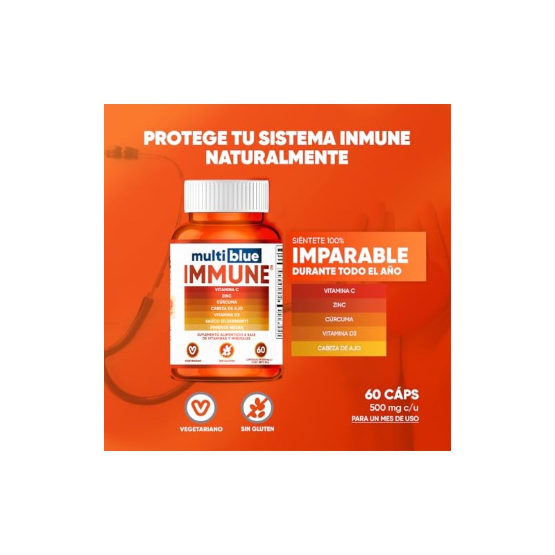 Multiblue Vitamina C | 6 en 1 con Vitamina C,