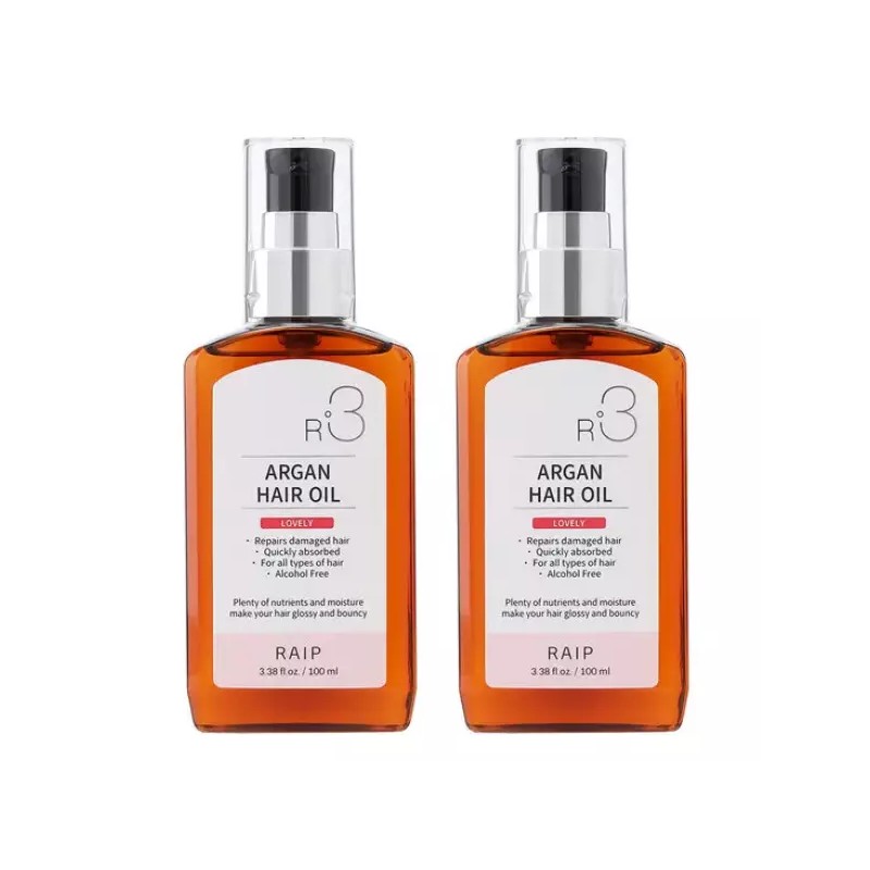 Light 라입 R3 아르간오일 헤어에센스 100ml 2개 [R3 아르간오일 헤어에센스