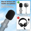 9pcs Lapel Microphone Windscreen, Lapel Microphone Accessories Kit Includes 3
