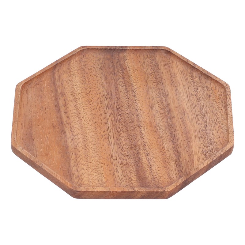 Tea Plate Natural Wood Environmental Protection Uniform Texture Odorless Serving