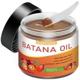 OMYIJVS Batana Oil for Hair Growth: 100% Organic & Pure Dr Sebi Unrefined Batana Oil from Honduras - Repairs Damaged Hair - Prevents Hair Loss - Enhances Hair Thickness for Men & Women 4.2 oz