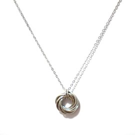 LFaize Steel Anniversary necklace, 11th,Gift for Wife, Anniversary Steel, 11th Wedding Anniversary