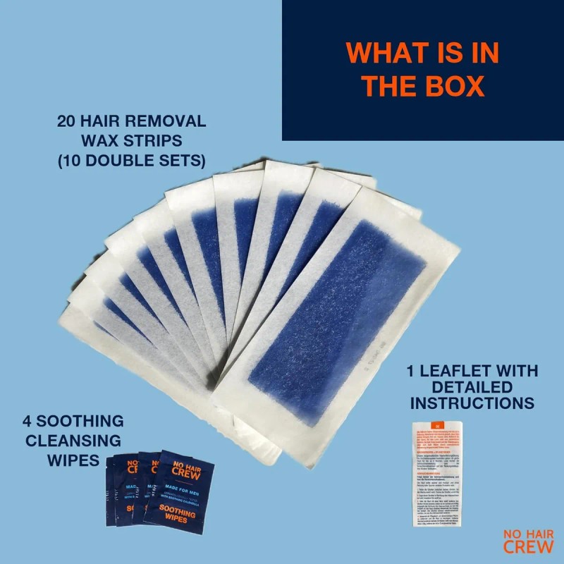 No Hair Crew Tiras De Cera Corporal Tiras De Cera