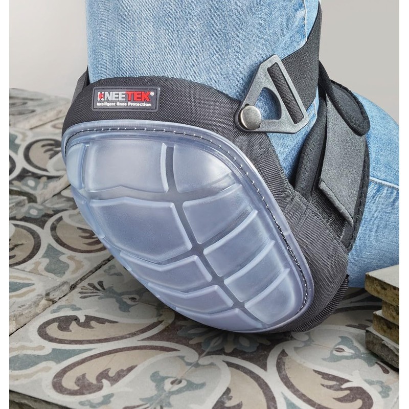 Kneetek Basic Clear Knee Pads for Sensitive Surfaces, Knee Pads