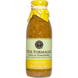 Casina Rossa Pasta Sauce - Sugo al Due Formaggi with Pecorino & Ricotta Cheeses 17.6 Ounce