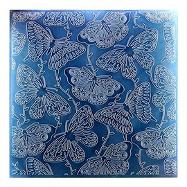 Kwan Crafts Large Size Butterfly Plastic Embossing Folders for Card Making Scrapbooking and Other Paper Crafts, 19.8x19.8cm