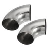 A ABSOPRO 2.5'' OD Car Exhaust Elbow Pipe 90 Degree