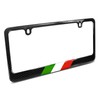 iPick Image Real Black Carbon Fiber Italy Flag in Sports