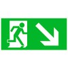 Emergency Exit Sign, Rescue Marking, Very Stable (Emergency Exit Stairs