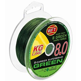 WFT KG 8 Green Braided Fishing Line 150 m Diameter / Load Capacity 0.10 mm / 13 kg Load Capacity