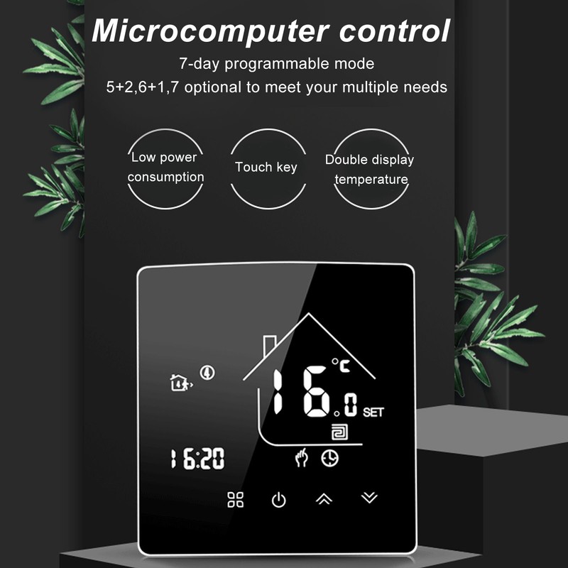 Smart Thermostat LCD Touch Screen Thermostat Programmable Temperature Controller for