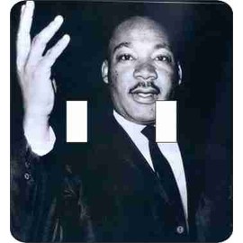 Martin Luther King Double Switch Plate (African American Double Switch Plate)