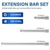 Nikcrlo Socket Extension Set - 3/8 Inch Drive Extension Set,