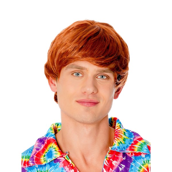 Bristol Novelty BW942 Male Wig 60's Ginger, One Size