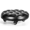 FLOLXNB Low Height Rolling Stool with 360°Swivel Caster, Low Roller