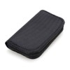 KING OF FLASH Black Small Zip Up 18 x SD/SDHC