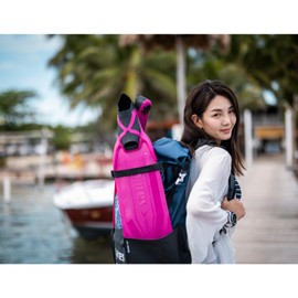 MARES X-Wing Short Freediving Fins | Durable High-Performance Swimming Flippers for Freediving & Spearfishing, Pink, 44