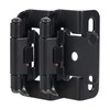 ELEBUILD 50 Pack Partial Wrap Cabinet Hinges,1/2” Self Closing Black