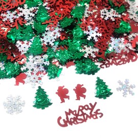 Christmas Confetti Christmas Decorations, Christmas Snowflake, Santa, Merry Christmas, Xmas Tress Table Confetti for Christmas Decoration (30g) Y3SDZS2