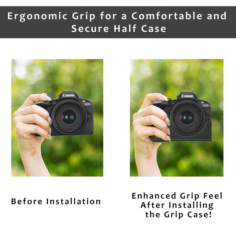 Camera Case for Canon EOS R50 Camera Half Cover Case