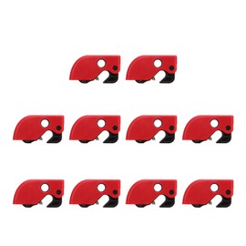 Lockout Tagout Pack of 10 Miniature Circuit Breaker Locking Lockout Padlock Small Electric Safety Lockout for Circuit Breaker Power Insulation