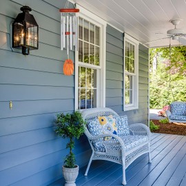 Woodstock Wind Chimes Amazing Grace Chime Silver Small (16") Outdoor Decor for Garden, Patio, Porch, Memorial and Sympathy Gifts (AGSS)