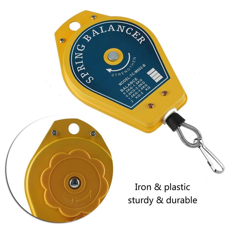 Spring Balancer,0.5-1.5Kg Retractable Balance Scales Sturdy Fixture Holder Hanging for
