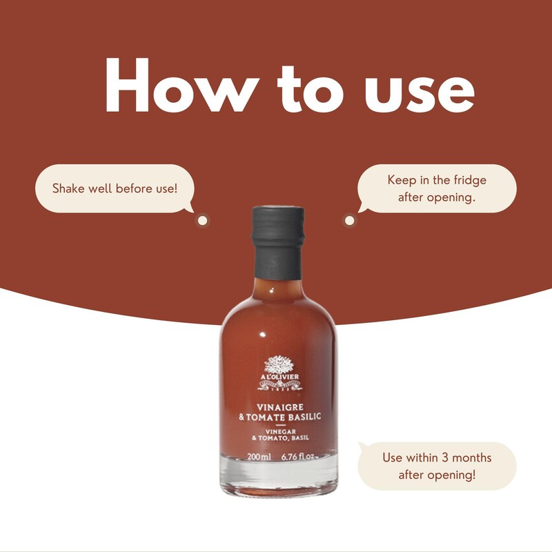 A L'Olivier Tomato Vinegar - 200 Milliliter