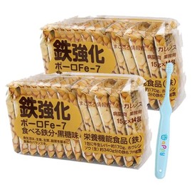 ガレノス 鉄強化ボーロ Fe-7 15g×28包　ミニヘッド歯ブラシ付