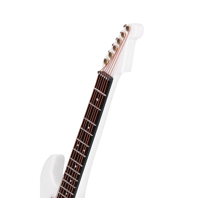 Minature Electric Guitar Wooden Mini Instrument Model Suitable for Gifts