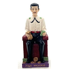Bust of Jesus Malverde Sinaloa Figurine Mexico Estatua Figure10 Inch Statue