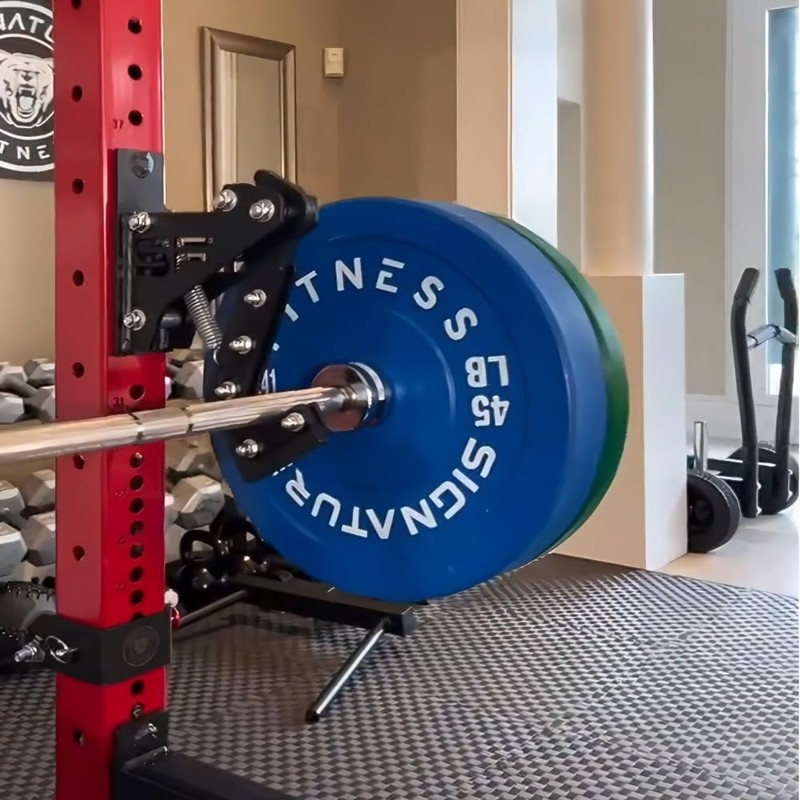 Fitvids Power Rack Barbell J-Hooks Attachments -Heavy Duty Barbell Holders