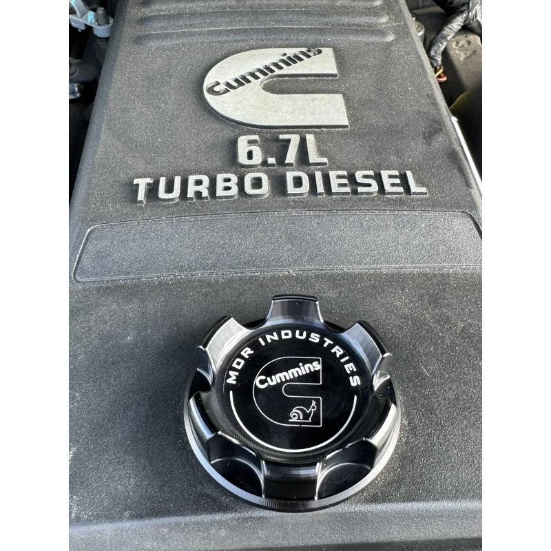 MDR Anodized Black Billet Oil Cap for Dodge Cummins 24V