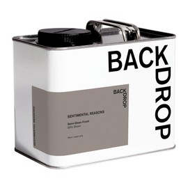 BACKDROP | Premium Interior Paint | Semi-Gloss Finish for Trim & Doors | Self-Priming, Low VOC, Green Wise Certified | SENTIMENTAL REASONS - Warm taupe-gray | 0.5 Gallon