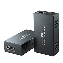 pace AVA Single Channel 4K HDMI Extender Ultra HD 4K@30Hz Over Cat5e/Cat6/Cat7 Up to 100m for PC, Camera, NVR, TV, Monitor, Projector