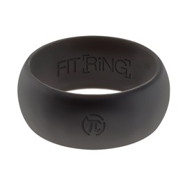 Arthletic Fit Ring Men's Silicone Wedding Ring Powered (Black, Blue, Red, Gray, Green) Quality Silicone Wedding Ring from the Fit Ring Men's Collection (Storm Gray, 11)