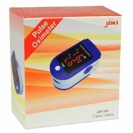 Jziki Pulse Oximeter with Digital LED Display & Lanyard (Blue)