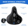 OSIGEI Bicycle Saddle, Gel Bicycle Seat, Wide, Soft, Comfortable Breathable