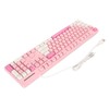 104 Keys Wired Keyboard 3 Colors Cute Gaming Keyboard USB