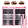 Cluster Lashes Kit,540PCS Fluffy Individual Eyelashes Kit Mixed 8-16mm Russian