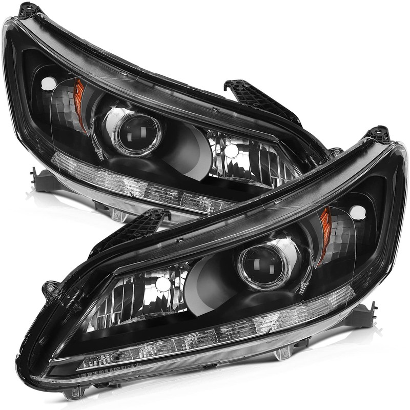 OCPTY Headlight Assembly Pair Replacement for Honda for Accord 2013-2015