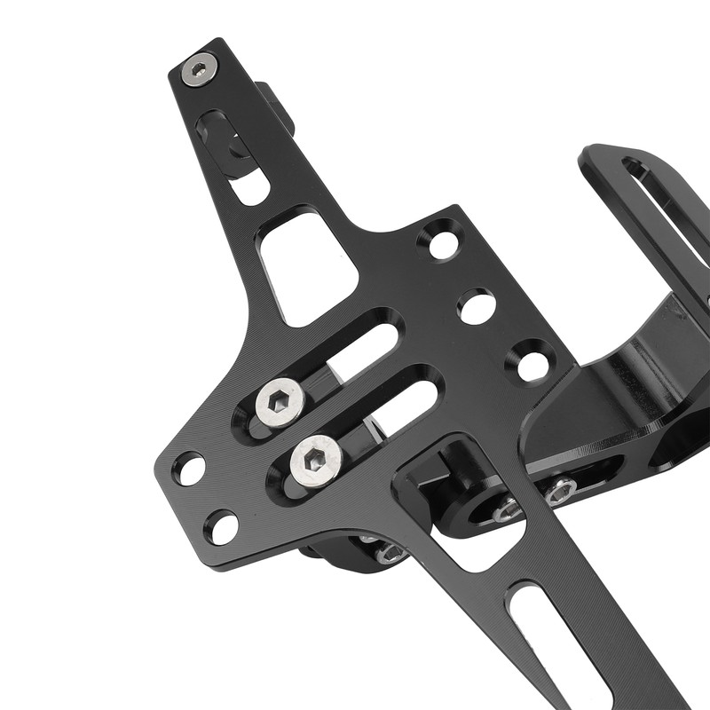 Motorcycle License Plate Bracket CNC Aluminium Alloy Universal Adjustable Motorcycle