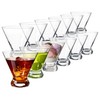 CZUMJJ Stemless Martini Glasses Set of 12, 7.5 oz Cocktail
