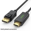 UVOOI DisplayPort (DP) to HDMI Cable 10FT 2-Pack, Display Port
