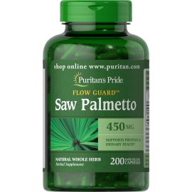 Puritan'S Pride Flow Guard™ Saw Palmetto Extract 450Mg Prostate Urinary 200 Caps