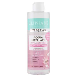 CLINIANS HYDRA PLUS Anti-Stress Active Micellar Water for Dry or Sensitive Skin with Mallow Extract 400ml