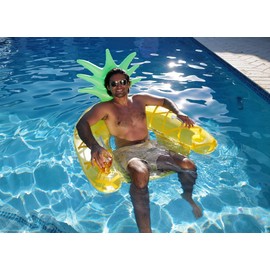 Poolcandy Resort Collection Jumbo Pineapple Sun Chair with Backrest