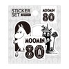 World Craft MOOMIN80TH MOSC-S539 Moomin Sticker Set of 3